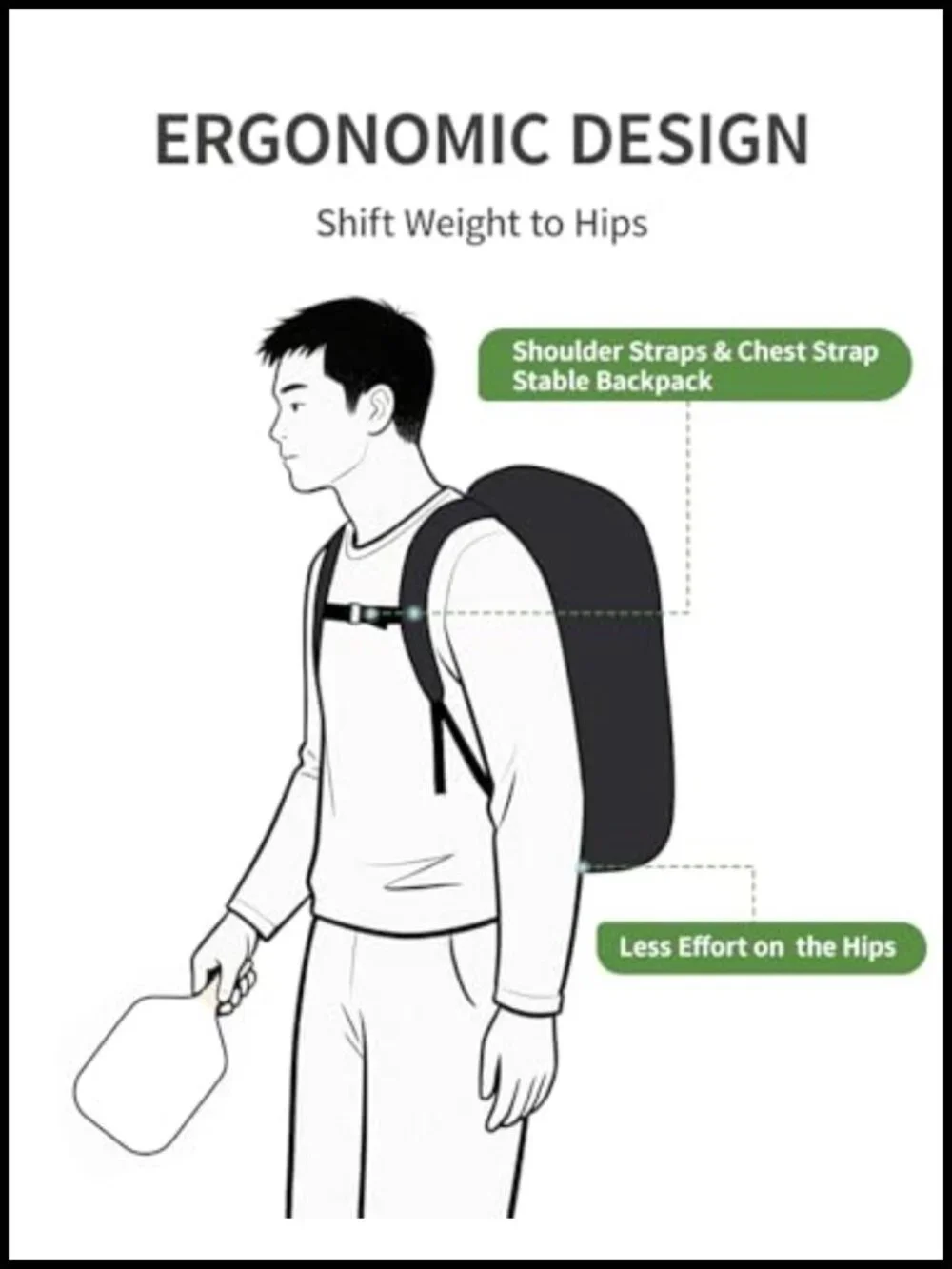 Waterproof Pickleball Bag with Shoe Compartment and 30L Capacity